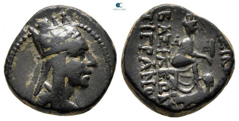 Kings of Armenia. Tigranocerta. Tigranes II "the Great" 95-56 BC. 
Bronze Æ

...