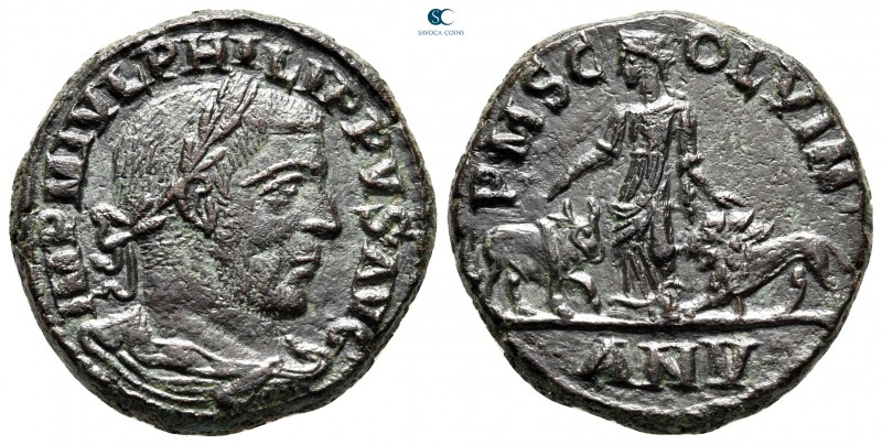 Moesia Superior. Viminacium. Philip I Arab AD 244-249. 
Bronze Æ

29 mm, 17,0...