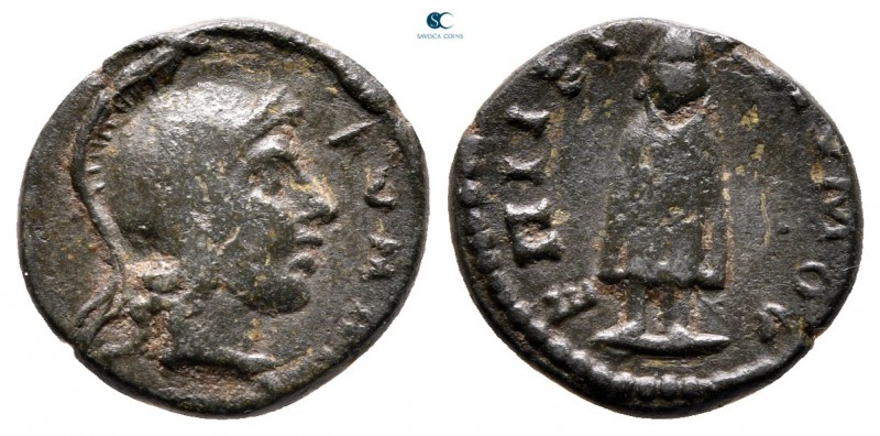 Aiolis. Kyme. Pseudo-autonomous issue circa AD 100-200. ΙΕΡΩΝΥΜΟΣ (Hieronymus, s...