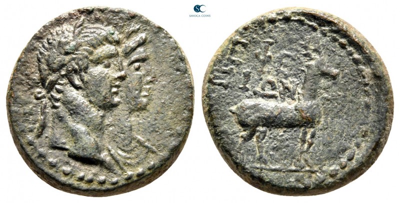 Ionia. Ephesos. Claudius with Agrippina Minor AD 41-54. 
Bronze Æ

18 mm, 6,6...