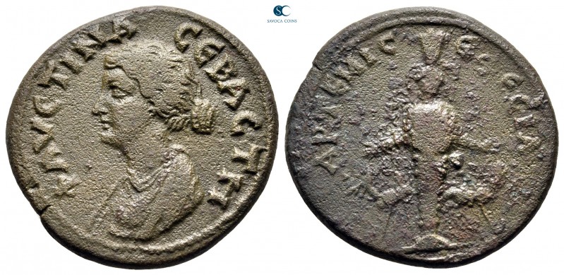 Ionia. Ephesos. Faustina II AD 147-175. 
Bronze Æ

30 mm, 15,62 g

ΦΑVCTINA...