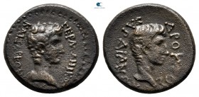 Lydia. Sardeis. Germanicus, with Drusus, Caesar 15 BC-AD 19. Bronze Æ