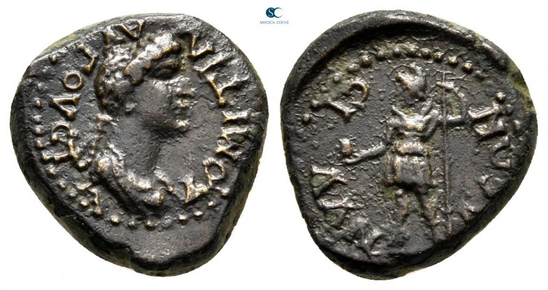 Lydia. Silandos. Domitia AD 82-96. 
Bronze Æ

16 mm, 3,40 g

ΔΟΜΙΤΙΑ ΑΥΓΟΥϹ...
