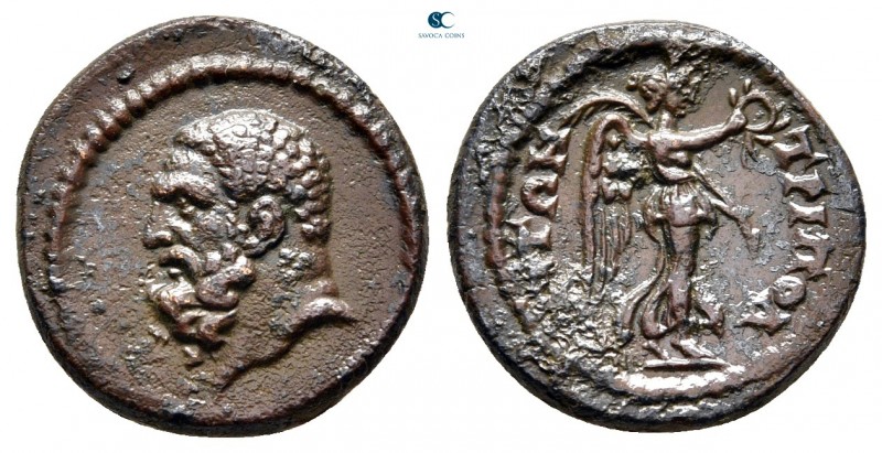Lydia. Tripolis. Pseudo-autonomous issue AD 198-217. 
Bronze Æ

16 mm, 2,77 g...