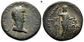 Caria. Mylasa. Domitian as Caesar AD 69-81. ΚΛΑΥΔΙΟΣ ΜΕΛΑΣ ΨΗΦΙΣΑΜΕΝΟΣ (Klaudios Melas, dedicator). Bronze Æ