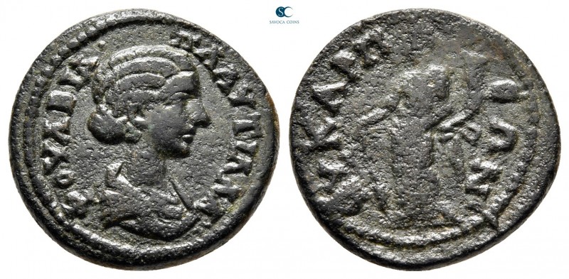 Phrygia. Eukarpeia. Plautilla, wife of Caracalla AD 202-205. 
Bronze Æ

20 mm...