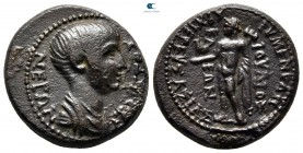 Phrygia. Eumeneia - Fulvia. Nero AD 54-68. Ioulios Klein, archiereus of Asia. Bronze Æ
