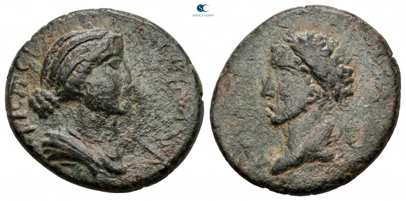 Cilicia. Augusta. Commodus with Crispina AD 177-192. 
Bronze Æ

23 mm, 10,90 ...
