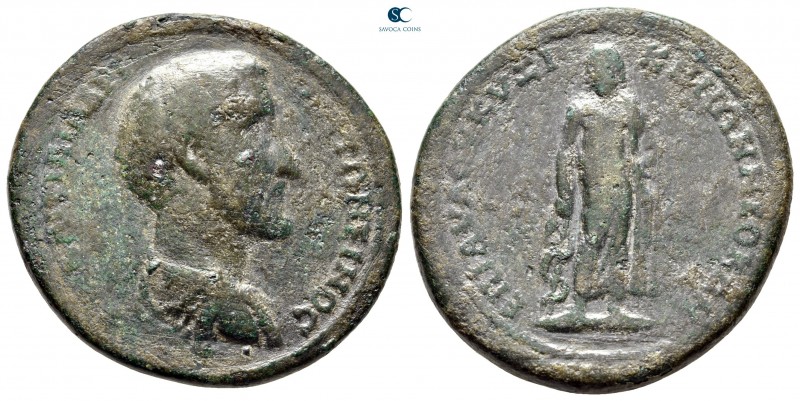 Mysia. Kyzikos. Antoninus Pius AD 138-161. Aulos, magistrate
Bronze Æ

35 mm,...