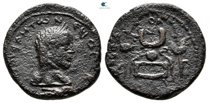 Mesopotamia. Carrhae. Caracalla AD 198-217. 
Bronze Æ

20 mm, 5,57 g

[M AV...