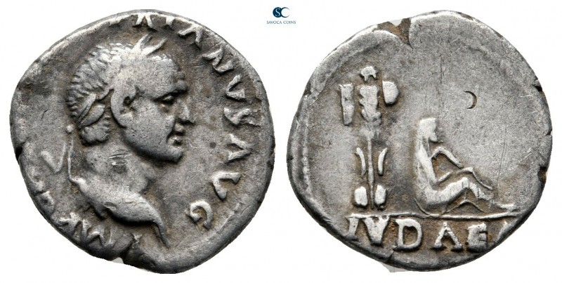 Vespasian AD 69-79. "Judaea Capta" commemorative. Struck circa 21 December AD 69...