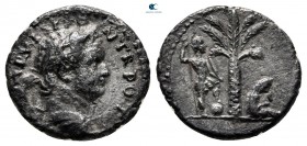 Titus, as Caesar AD 76-78. "Judaea Capta" commemorative. Antioch. Denarius AR