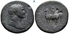 Trajan AD 98-117. Rome. Sestertius Æ