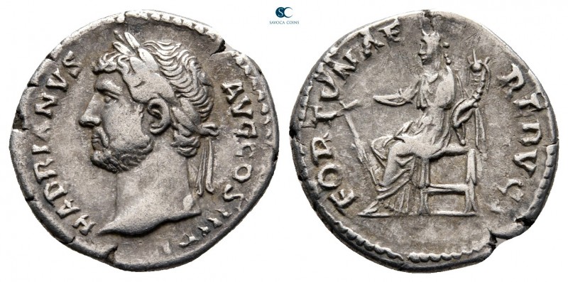 Hadrian AD 117-138. Rome
Denarius AR

17 mm, 3,03 g

HADRIANVS AVG COS III ...