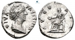 Diva Faustina I AD 140-141. Consecration issue struck under Antoninus Pius in Rome, after AD 141. Rome. Denarius AR