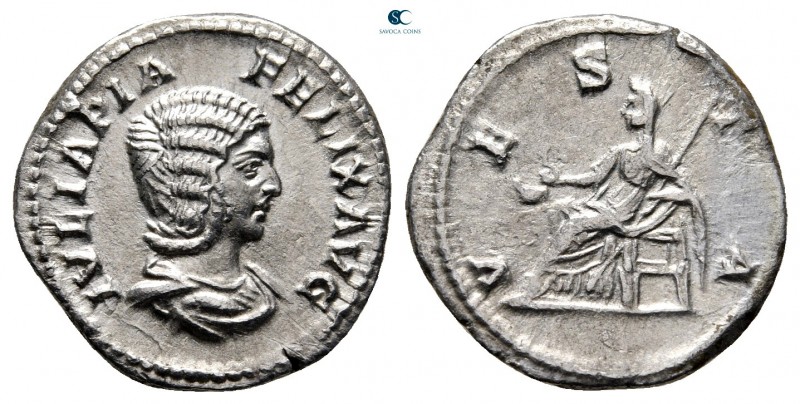 Julia Domna, wife of Septimius Severus AD 193-217. Rome
Denarius AR

18 mm, 2...