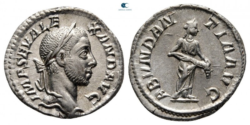 Severus Alexander AD 222-235. Rome
Denarius AR

18 mm, 2,94 g

IMP SEV ALEX...