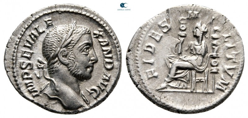 Severus Alexander AD 222-235. Rome
Denarius AR

19 mm, 2,37 g

IMP SEV ALEX...