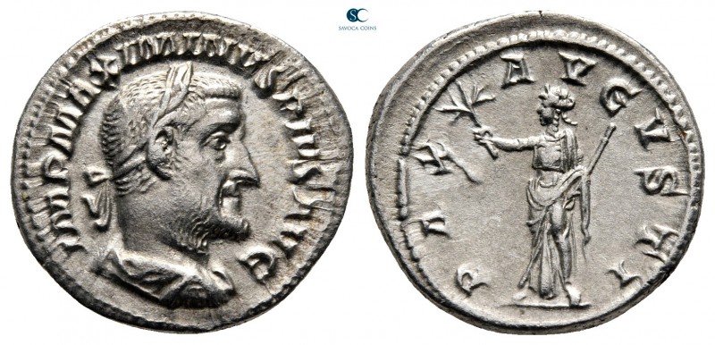 Maximinus I Thrax AD 235-238. Rome
Denarius AR

20 mm, 3,22 g

IMP MAXIMINV...