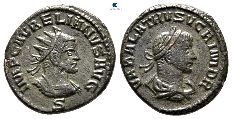 Aurelian AD 270-275. Antioch
Antoninianus Æ

18 mm, 3,62 g

IMP C AVRELIANV...