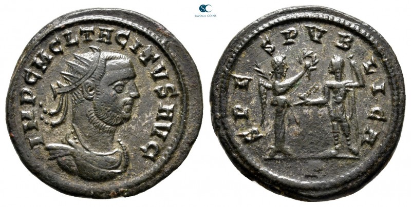 Tacitus AD 275-276. Cyzicus
Antoninianus Æ

22 mm, 4,65 g

IMP C M CL TACIT...