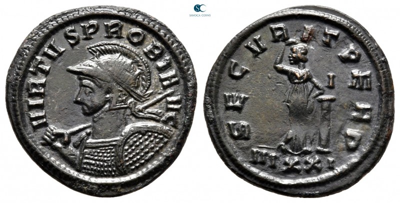 Probus AD 276-282. Ticinum
Antoninianus Æ

23 mm, 3,93 g

VIRTVS PROBI AVG,...
