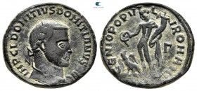 Domitius Domitianus, Usurper AD 297-298. Alexandria. Follis Æ