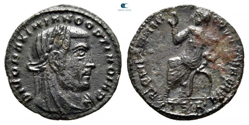 Divus Maximianus after AD 310. Struck under Constantine I, AD 317-318. Thessalon...