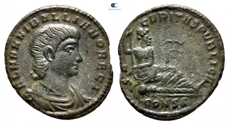 Hannibalianus, Caesar AD 335-337. Constantinople
Follis Æ

16 mm, 1,18 g

F...