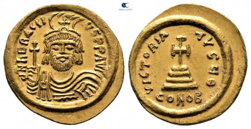 Heraclius AD 610-641. Constantinople. 8th officina
Solidus AV

21 mm, 4,49 g...