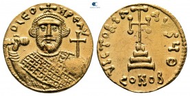Leontius AD 695-698. Constantinople. 8th officina. Solidus AV