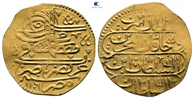 Turkey. Misr (Kairo). Mustafa II AD 1695-1703.
Ashrafi AV

21 mm, 3,48 g

T...