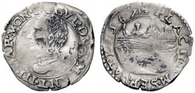  Casale   Guglielmo Gonzaga, 1550-1587. I periodo: duca di Mantova e marchese del Monferrato 1550-1575. Parpagliola 1567, Mist. 1,12 g. GVL DVX MANT I...
