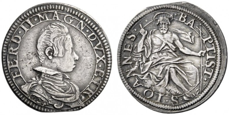  Firenze   Ferdinando II de’Medici granduca V, 1621-1670. Testone 1624, AR 8,95 ...