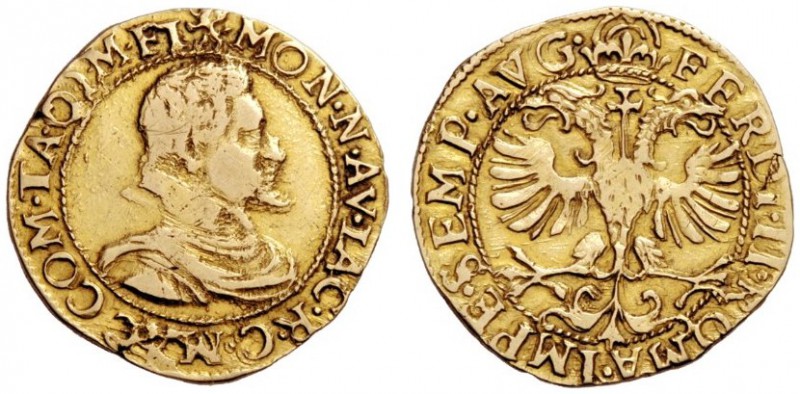  Maccagno   Iacopo III Mandelli, 1618-1645. Ducato, AV 3,18 g. grifo MON N AV IA...