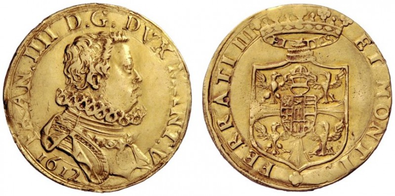  Mantova   Francesco IV Gonzaga, febbraio – dicembre 1612. Doppia 1612, AV 6,38 ...