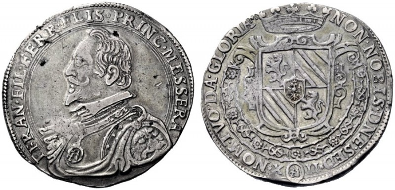  Messerano   Francesco Filiberto Ferrero Fieschi, 1584-1629. Tallero, AR 26,29 g...