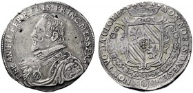  Messerano   Francesco Filiberto Ferrero Fieschi, 1584-1629. Tallero, AR 26,29 g. FRAN FIL FERR FLIS PRINC MESSERA Busto corazzato e drappeggiato a s....