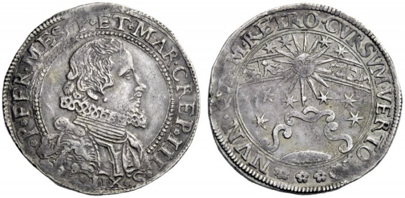  Messerano   Paolo Besso Ferrero Fieschi, 1629-1667. Mezzo tallero da 12 grossi,...