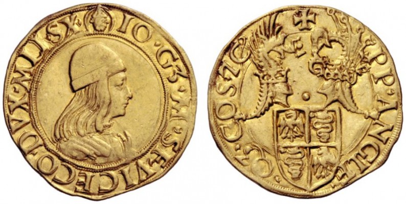  Milano   Gian Galeazzo Maria Sforza, 1476-1494. Da 2 ducati, AV 6,89 g. IO G3 M...