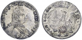  Modena   Francesco III d'Este 1737-1780. Lira 1739, AR 5,51 g.  FRANCISCUS III MUT REG MIR DVX Busto corazzato a d. Rv. NON ÆMU – LATUR Aquila spiega...