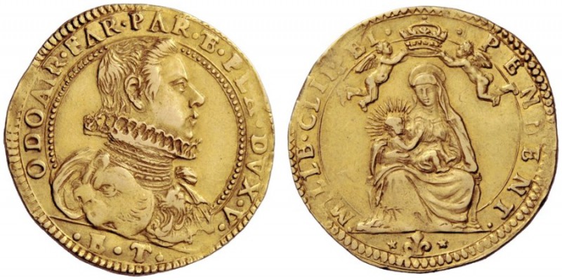  Parma   Odoardo Farnese 1622-1646. Da 2 doppie o quadrupla, AV 13,00 g.  ODOAR ...