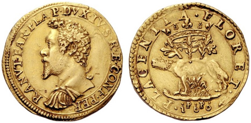  Piacenza   Ranuccio I Farnese 1592-1622. Da 2 doppie o quadrupla 1604, AV 13,12...