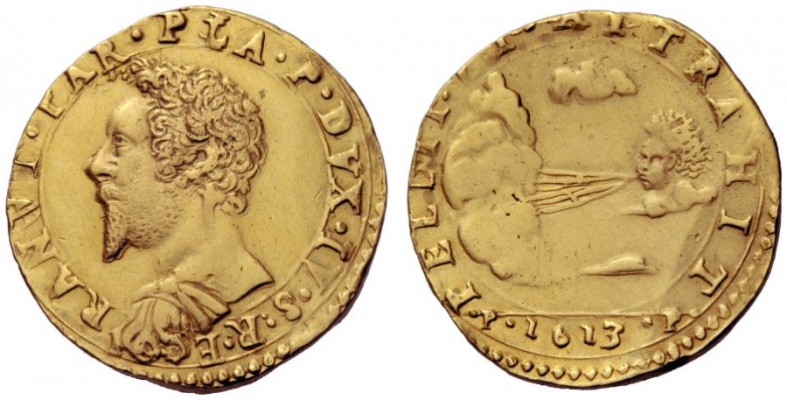  Piacenza   Ranuccio I Farnese 1592-1622. Da 2 doppie o quadrupla 1613, AV 13,33...