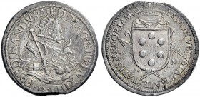  Pisa   Ferdinando I de'Medici, 1587-1608. Tallero 1601, AR 28,25 g. FERDINANDVS MED MAG ETR DVX III Busto corazzato con corona radiata a d.; sotto, n...