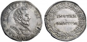  Savoia   Emanuele Filiberto testa di ferro, conte di Asti 1538-1559 e duca di Savoia X, 1553-1580. Lira 1562, Chambery, AR 12,63 g. EM FILIB D G DVX ...