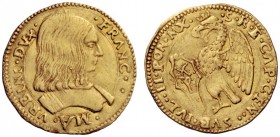  Urbino   Francesco Maria I della Rovere, 1508-1516 e 1521-1538. Ducato, AV 3,45 g. FRANC – MA – VRBINI DVX Busto corazzato a d. Rv. S R E CAP GEN SVB...