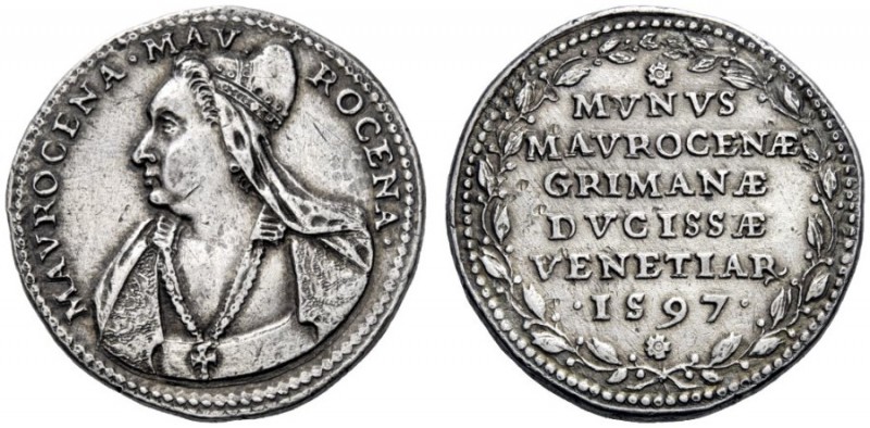  Venezia   Morosina Morosini (moglie del doge Marino Grimani 1595-1605). Osella ...