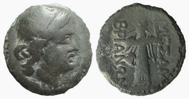 Thrace, Mesambria, c. 175-100 BC. Æ (21mm, 5.25g, 12h). Diademed female head r. ...