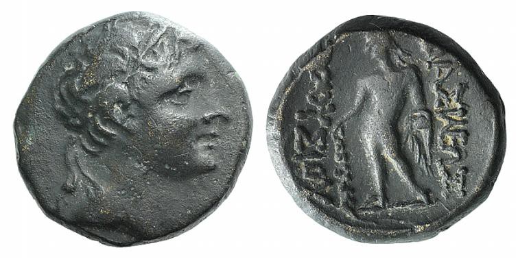 Kings of Bithynia, Prusias II (182-149 BC). Æ (15mm, 4.30g, 12h). Head of Prusia...